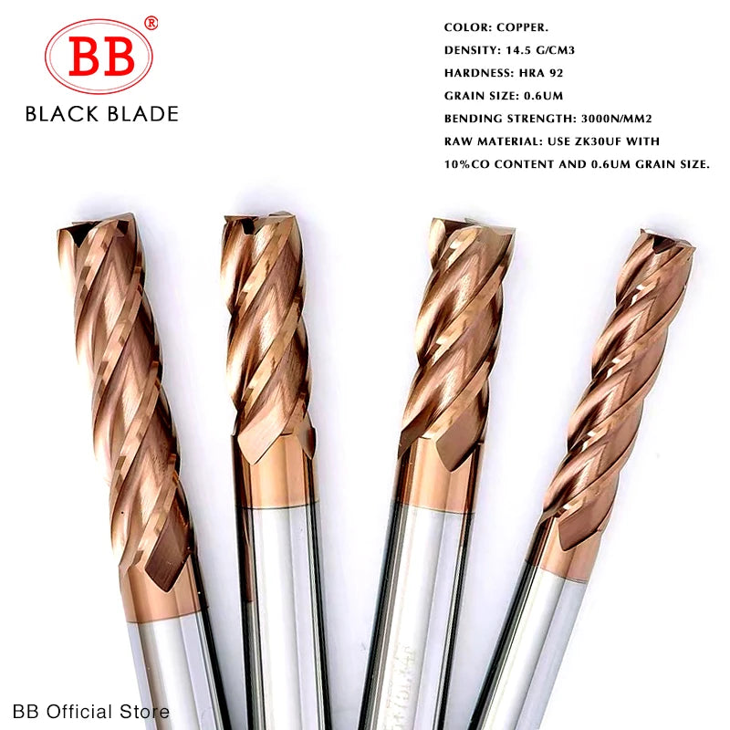 Fraise à queue en carbure de tungstène BB 4F-BK2045 BB2055