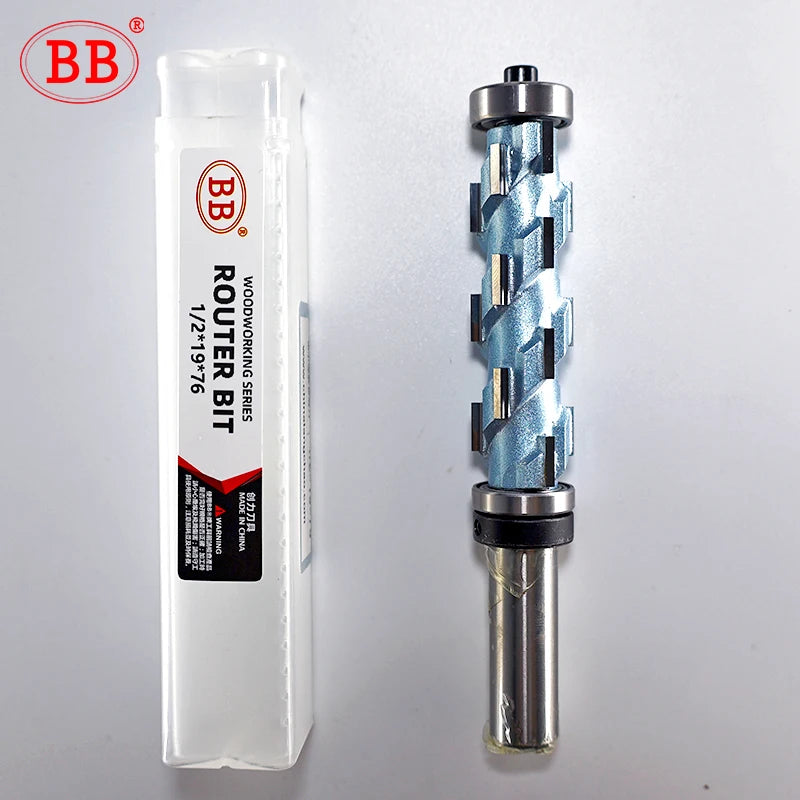 BB Router Bit Bearing Straight Flush Trimming Tool Woodworking 1/2 1/4