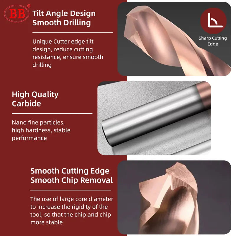 BB Carbide Drill (1.0~6.0mm) L=60mm BL2060