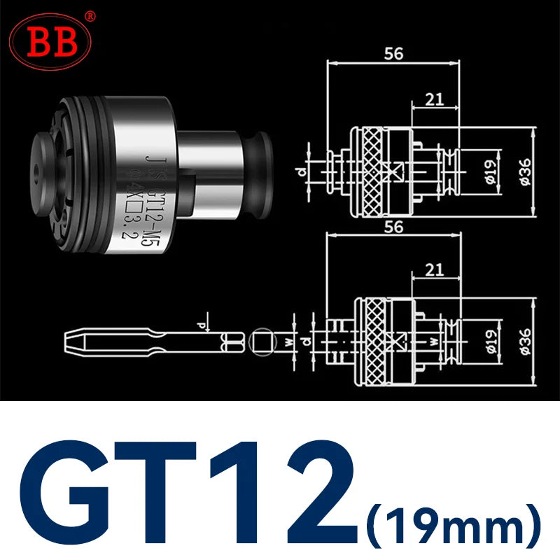 Цанговый патрон для метчика BB GT12