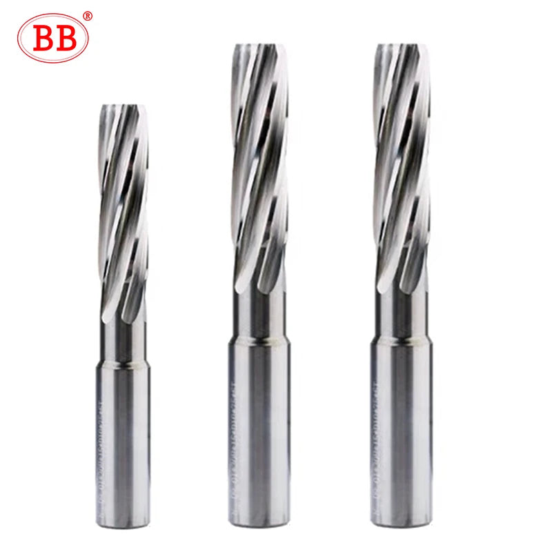 BF2055 PRO Spiral Flute Carbide Reamer for Aluminum, Oversized Shank
