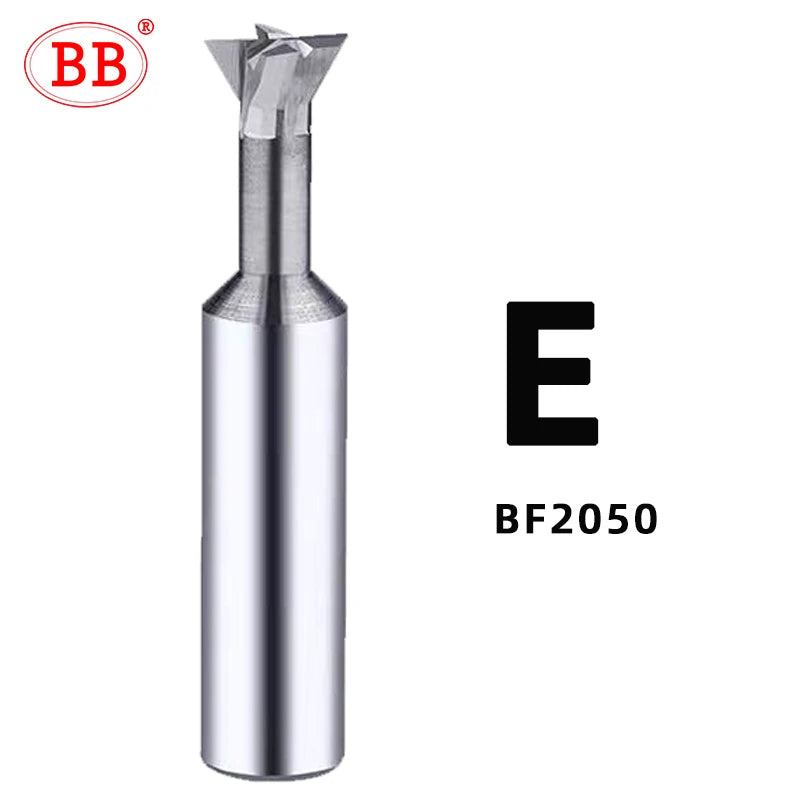 BB Carbide Dovetail Milling Cutter 2050-E Series CNC Tool 30 45 60 75 90 120 Degree Machining Tool for Metal End Mill 1mm-20mm