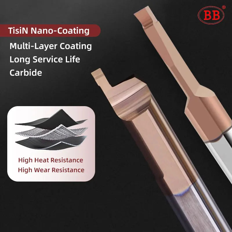 BB Small Bore Cutter Mini Turning Grooving Tool NC CNC Lath MVR MFR MFL Solid Carbide