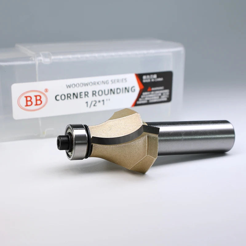 BB Corner Rounding Router Bit Concave Milling Cutter Bullnose Woodworking Tool Round Edge Trimmer 1/2 1/4