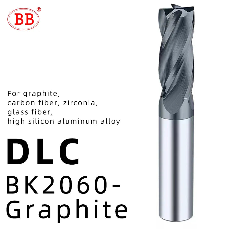 BB End Mill Graphite Carbon Fiber Fiberglass Composite Materials CVD Coated Wear-resistant Cutting Tool