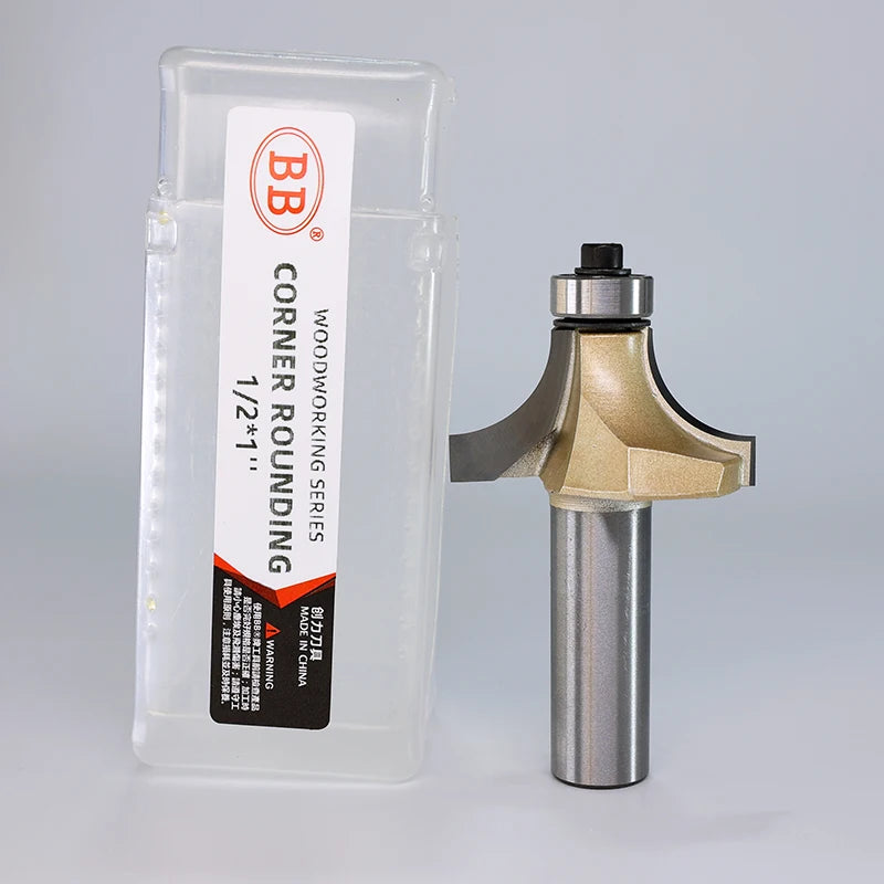 BB Corner Rounding Router Bit Concave Milling Cutter Bullnose Woodworking Tool Round Edge Trimmer 1/2 1/4