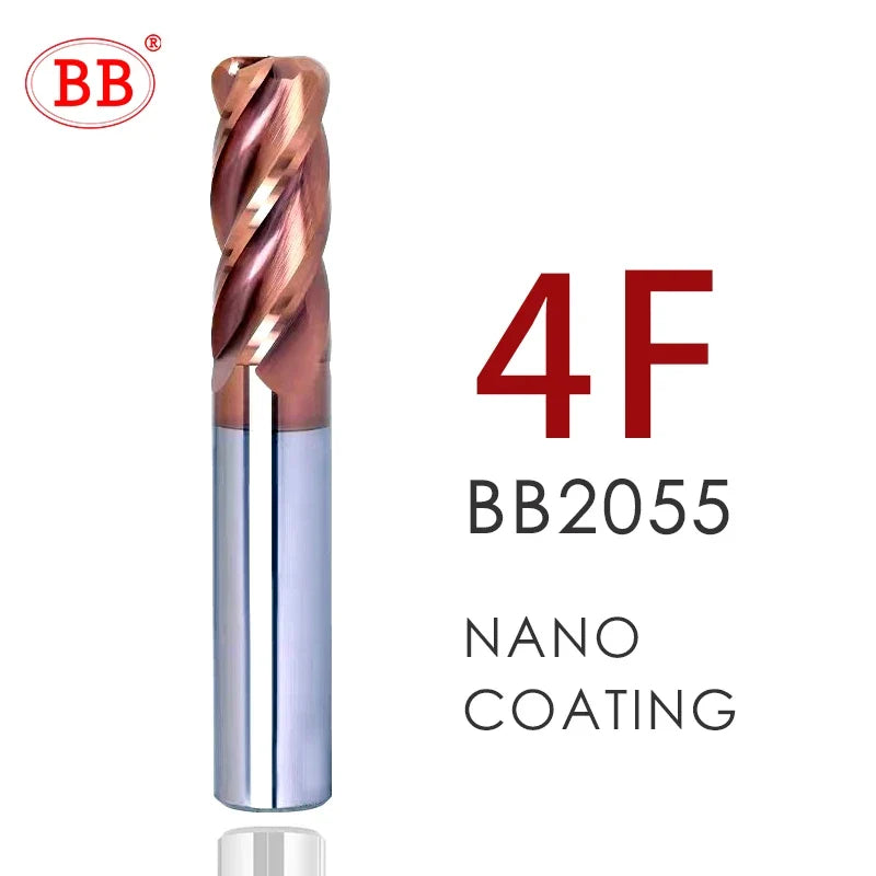 Corner radius carbide end mills for CNC machining