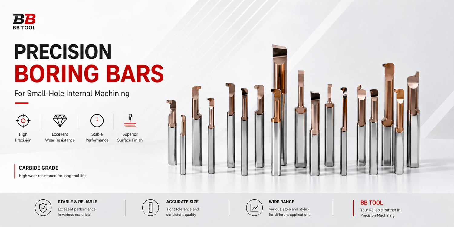 BB Tool precision boring bars for small-hole internal machining