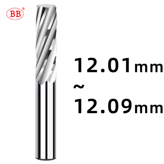 BB Carbide Reamer (12.01~12.09mm) Spiral Flute-BF2045