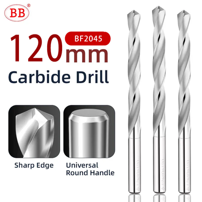 BB 120mm Length Carbide Drill Machine Drilling Hole Making for Aluminum Wood Plastic(2.6~12.0mm)