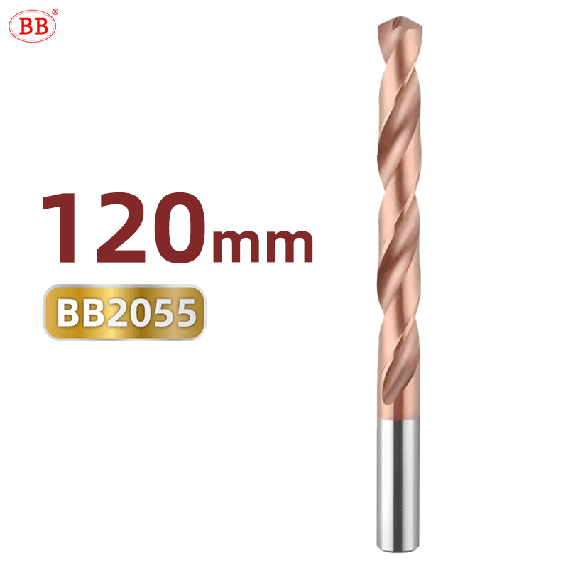 BB 120mm Length Coated Carbide Drill Machine Metal Hole Making Tool for Steel Stainless Steel(2.3~20.0mm)