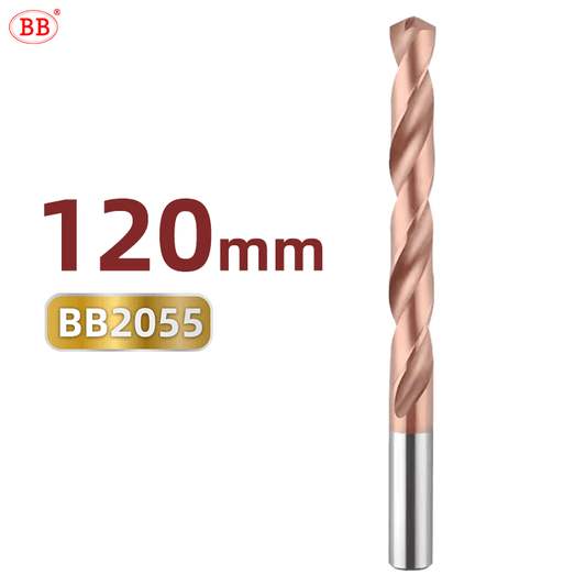 BB 120mm Length Coated Carbide Drill Machine Metal Hole Making Tool for Steel Stainless Steel(2.3~20.0mm)