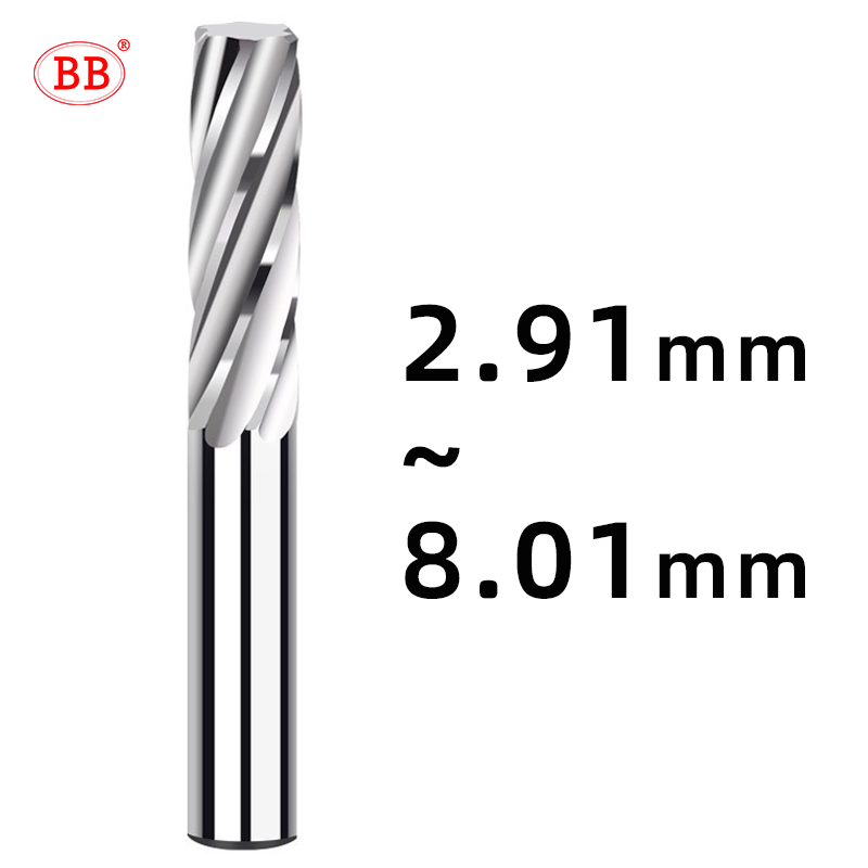 BB Carbide Reamer  (2.91~8.01mm)Spiral Flute-BF2045