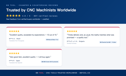 BB Tool customer reviews - chamfer