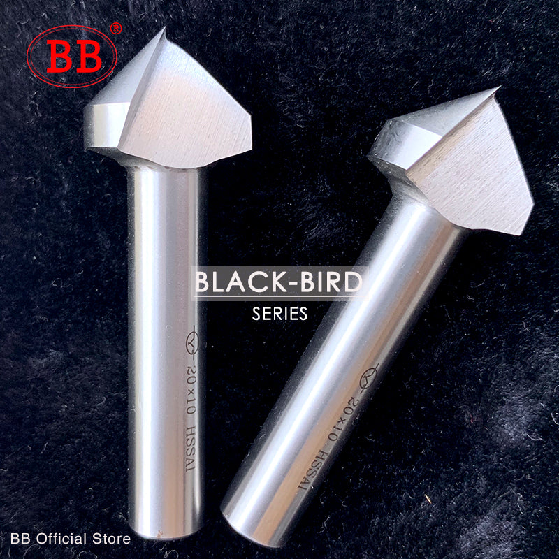 BB HSS Countersink Drill 90 Degree Chamfering Milling Tool 1 3 Flute Cutter for Metal