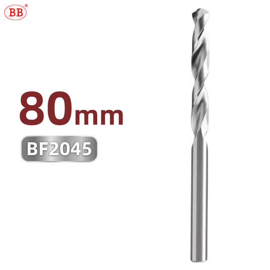 BB 80mm Length Carbide Drill Machine Drilling Hole Making for Aluminum Wood Plastic(2.0~10mm)