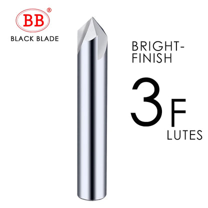 BB Chamfer Milling Cutter Carbide Corner Countersink Chamfering Mill Deburring Edges V Groove Router 60 90 120 Degree 2 3 Flutes