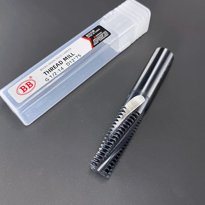 BB Thread Mill Solid Carbide CNC Milling Cutting Tool Full Tooth ISO Inch Pitch Nano Coated M3 M4 M5 M6 M8 Tap Aluminum