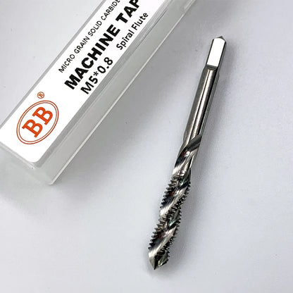BB CNC Carbide Tap Spiral Straight Flute Fluteless Machine Thread Forming Coated Hardness M2 M3 M4 M5 M6 Metal Tool 1PCS