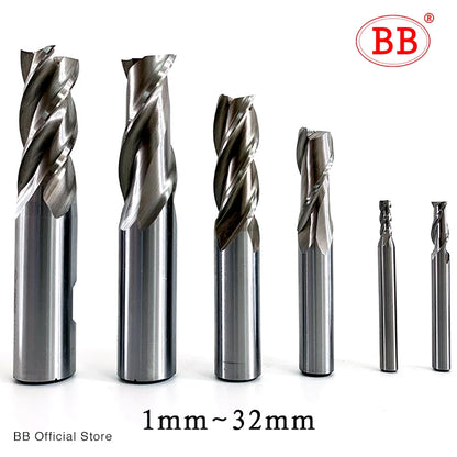 BB End Mills-HSS 2 Flutes