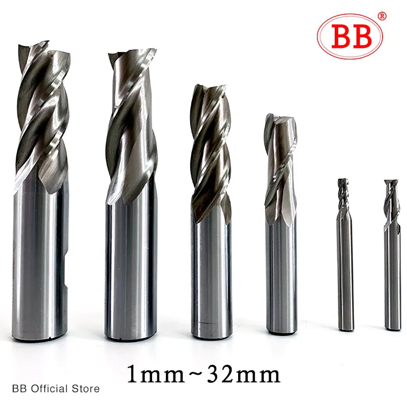 BB End Mills HSS 3 Flutes