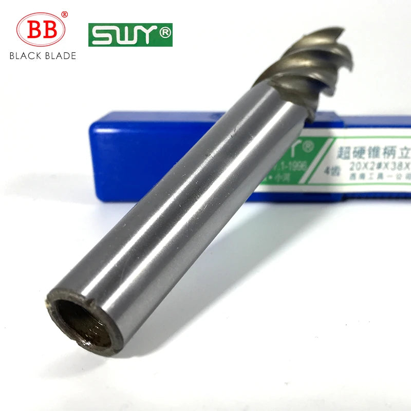 BB HSS Morse Taper Shank End Mill 12mm~40mm Milling Cutter 2# 3# 4# MT3 CNC Tool