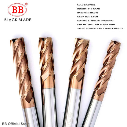 BB Carbide End Mill CNC Machining Cutter 4F-BK2045 BB2055