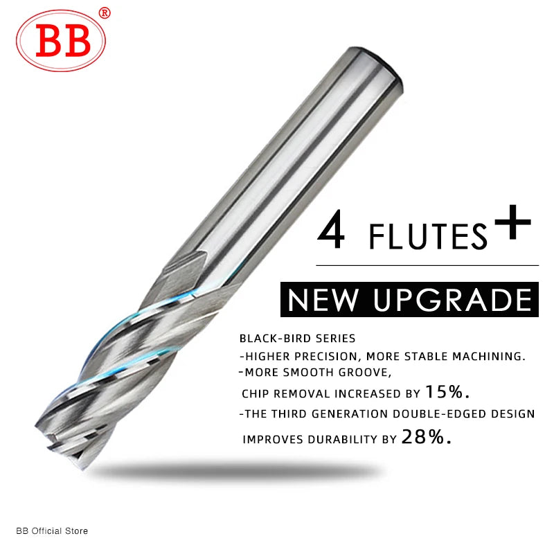 BB End Mill HSS 4 Flutes