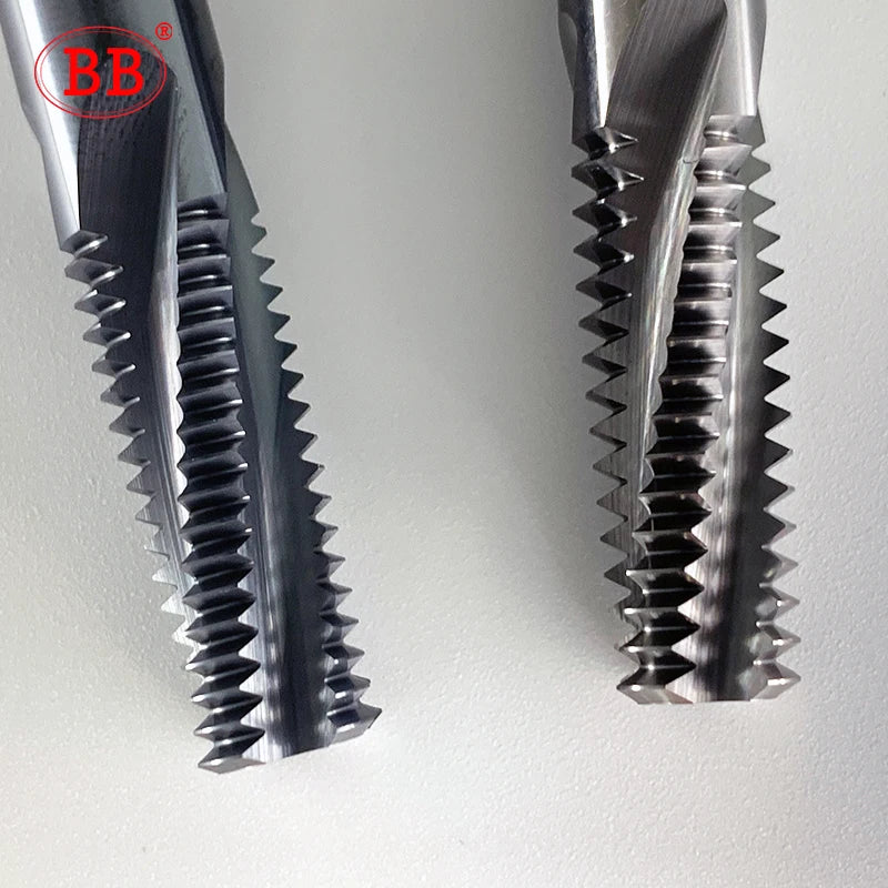 BB Thread Mill Solid Carbide CNC Milling Cutting Tool Full Tooth ISO Inch Pitch Nano Coated M3 M4 M5 M6 M8 Tap Aluminum