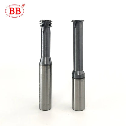 BB 1 Tooth Thread Milling Cutter Tungsten Carbide Steel CNC Machining Aluminum 60 Degree M1.2 M1.6 M2 M2.5 M3 M4 M5 M6 M8