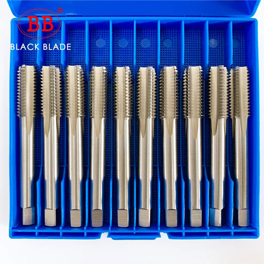 Thread Tap Machine Hand HSS Straight Spiral Flute Taper Plug Taps Manual M3 M4 M5 M6 M8 M20 Screw 10PCS