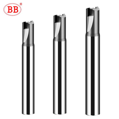 BB PCD Diamond Milling Cutter Carbon Fiber Fiberglass Bakelite Machining Tool CNC Carbide Engraving Bit Polycrystalline End Mill