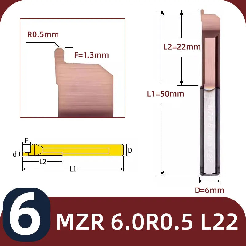 BB MZR Grooving Cutter