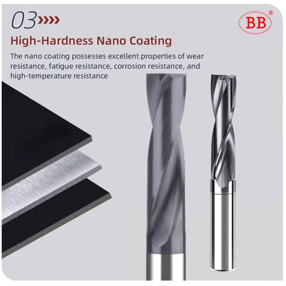 BB Flat Drill 180 CNC Drilling Tool Inclined Surface Hole Making Coated Solid Carbide for Metal Steel Iron 0.5mm-10.7mm