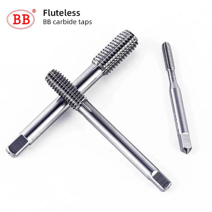 BB CNC Carbide Tap Spiral Straight Flute Fluteless Machine Thread Forming Coated Hardness M2 M3 M4 M5 M6 Metal Tool 1PCS