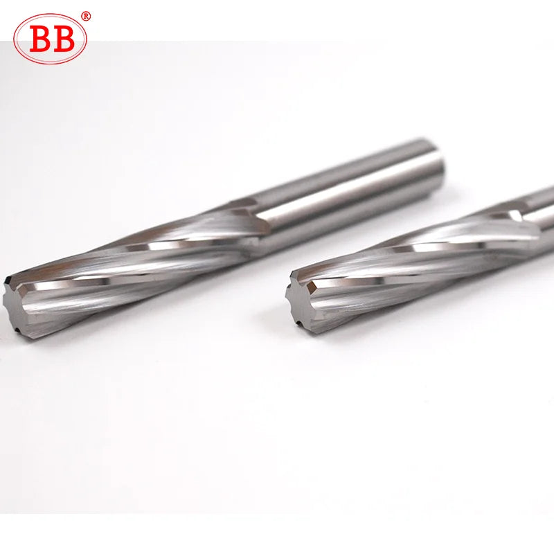 BB Machine Reamer 1-12mm Carbide CNC Spiral Flute PRO External Cooling for Aluminum