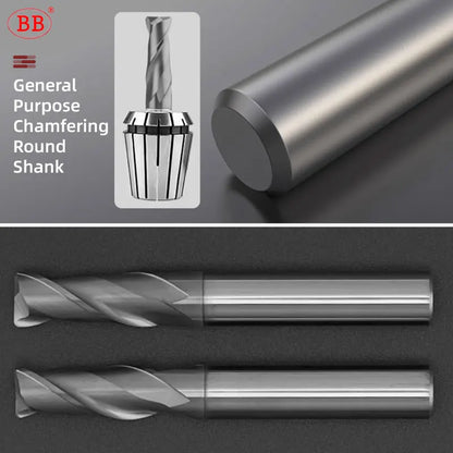 BB 2F Corner Radius End Mill for Metal Steel Iron BK2055