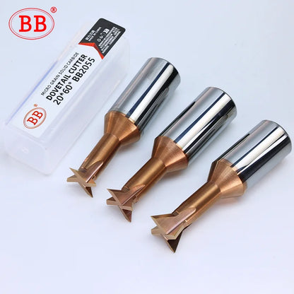 BB Carbide Dovetail Milling Cutter 2050-E Series CNC Tool 30 45 60 75 90 120 Degree Machining Tool for Metal End Mill 1mm-20mm