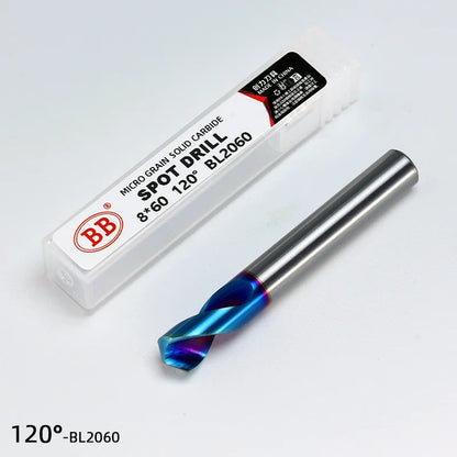 BB Spot Drill Bit CNC Hole Making Tool NC 60 90 120 Degree Short Drill 1mm-20mm Hard Steel Aluminum Coating BL2060 BC2055