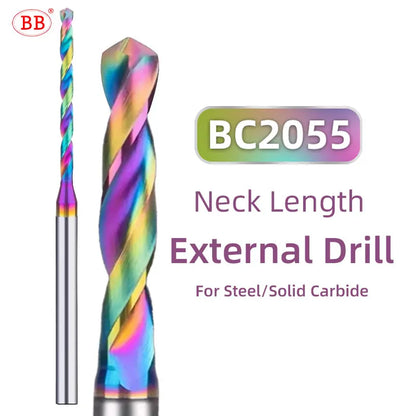 BB Micro Drill Bits – Long Flute | OAL 50–75mm | Shank Ø4mm | Ø1.0–2.95mm | Carbide