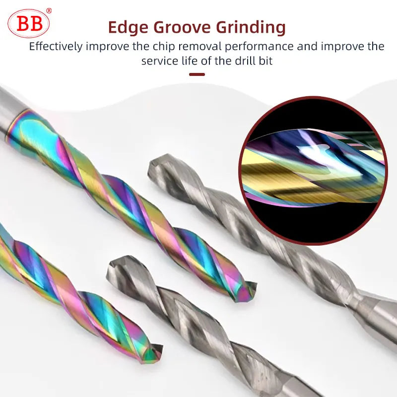 BB Carbide Drill 5xD for Aluminum Copper DLC Coating CNC High Performance Hole Making Tool