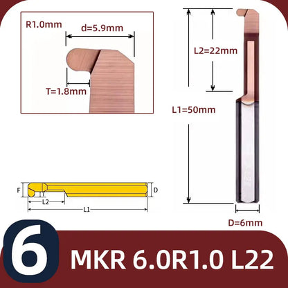 BB MKR Grooving Cutter