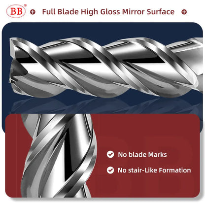 BB 3 Flutes Teeth 1.1mm~13.7mm Carbide End Mill CNC Cutter Decimal Point Diameter Aluminum Copper Mini Tool Wood Acrylic HRC55