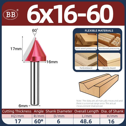 BB V Groove Slot Cutter Woodworking