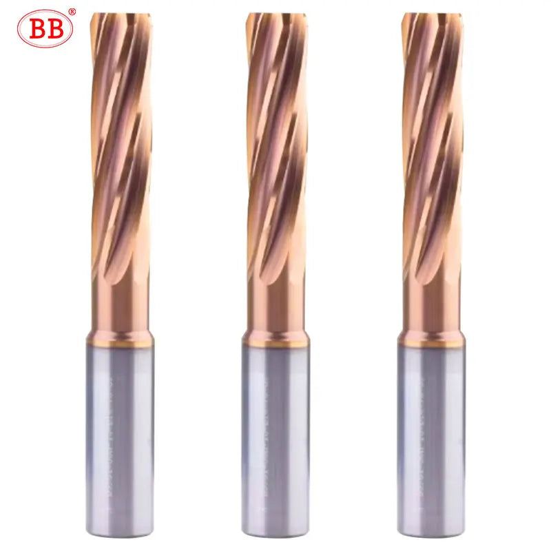 BB Reamer 11-12.1mm Carbide Spiral Flute Pro External Cooling Coated CNC Machine for Metal Steel BB2055
