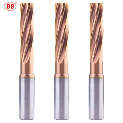 BB Reamer 11-12.1mm Carbide Spiral Flute Pro External Cooling Coated CNC Machine for Metal Steel BB2055
