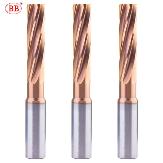 BB Reamer 11-12.1mm Carbide Spiral Flute Pro External Cooling Coated CNC Machine for Metal Steel BB2055