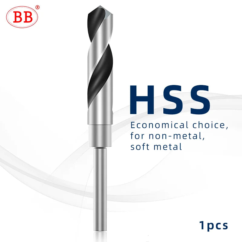 BB Twist Drill Bit 1/2 Inch HSS M2 M35 Cobalt Metal Steel Hole Making Tool CNC Drilling 12mm Shank 12~35mm