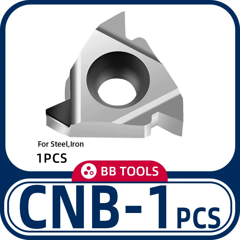 BB Carbide Threading Insert 16ER 16IR 11IR AG55 AG60 External Internal Indexable Lath Turning Cutter Steel Aluminum CBN PCD