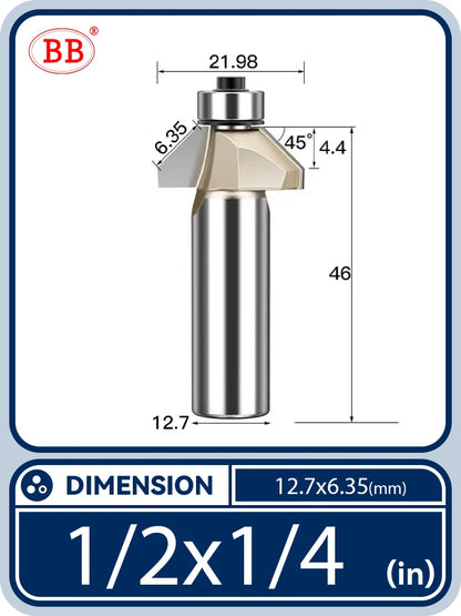 BB Bevel Cutter Chamfer Router Bit